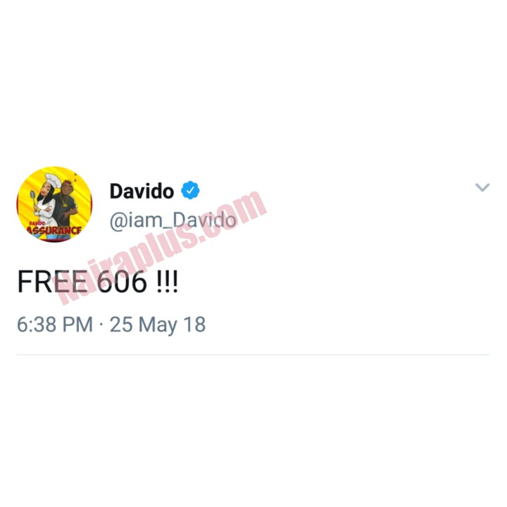 'Free 606 Autos' - Davido wants the release Suspected Yahoo Boy Arrested by EFCC