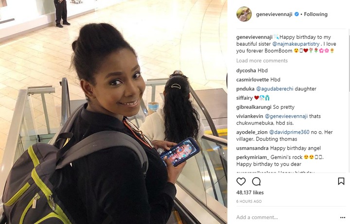 Genevieve Nnaji Reacts After She Was Tagged A Liar By Over Her Sister