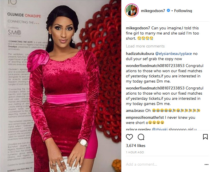 'I Told Juliet Ibrahim To Marry Me And She Said I'm Too Short'- Actor, Mike Godson