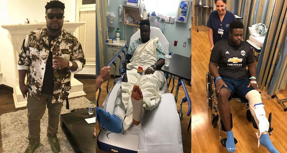 Davido's elder brother Adewale Adeleke shares photos from his 'first major surgery' in Atlanta
