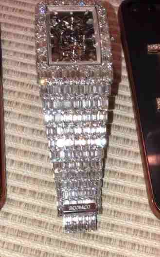 50 Cent shades Floyd Mayweather who bought $18m diamond watch