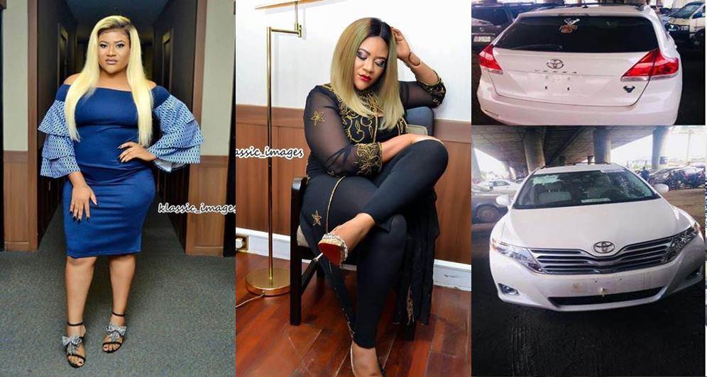 Nkechi Blessing flaunts her newly acquired Toyota Venza (Photos)