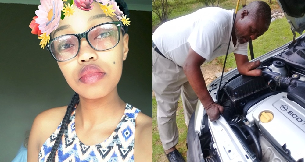 Young Lady Praises Father Who Lost His Hands But Still Works As A Builder (Photos)