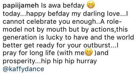 Kaffy's husband fawns over her on her birthday