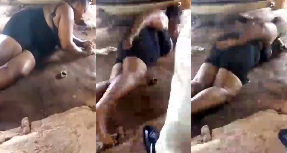 Woman beaten by her Boss for allegedly stealing N2.1m in Edo (Video)