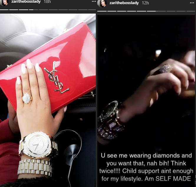Diamond Platnum's ex,Zari Hassan flaunts her diamonds, shades his 2nd babymama