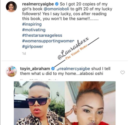 'You're a big for nothing hypocrite' - Actress Toyin Abraham blasts Mercy Aigbe