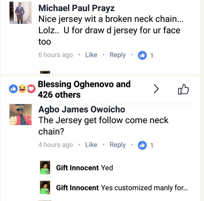 Pretty Nigerian Lady Rocks 'Original' Super Eagles Jersey, Nigerian React (Photo)