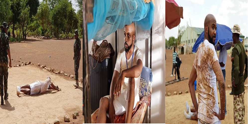 "The enemies from my village wrote this sufferhead script" - Banky W says as he shares on set photos