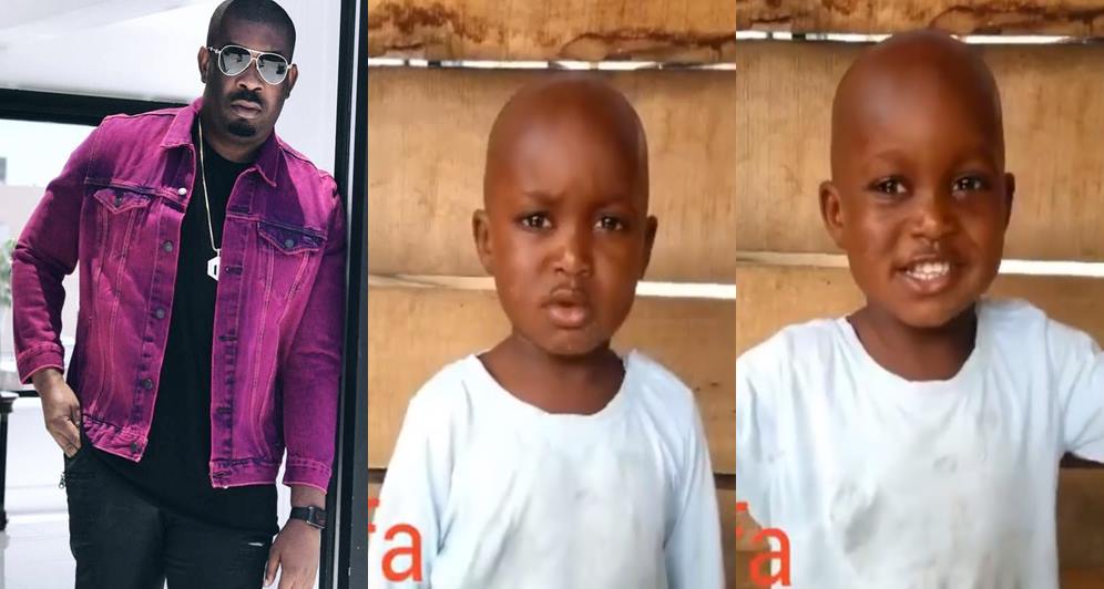 Don Jazzy donates 500k to send 5-year old Taju in viral video to school