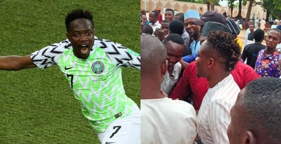 Fans throng National mosque In Abuja to welcome Ahmed Musa