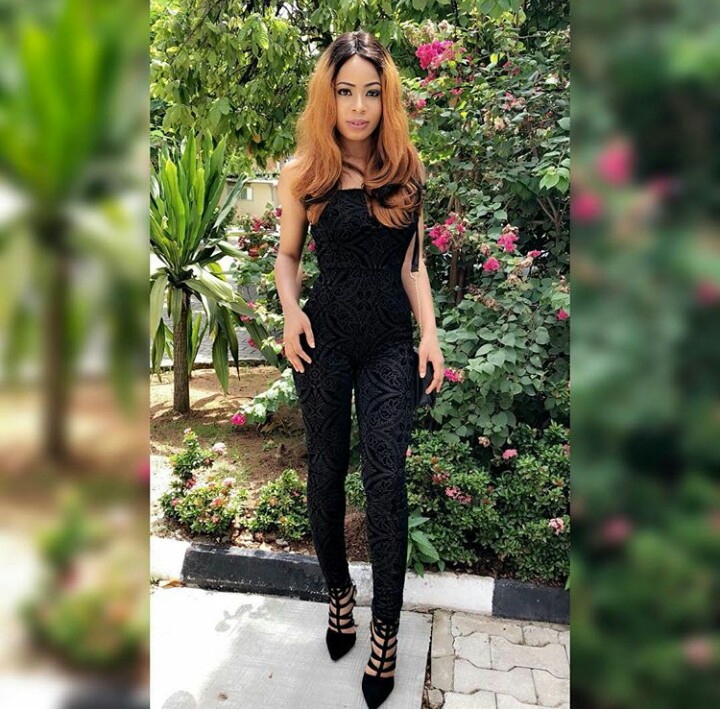 #BBNaija: Nina Slays in a lovely black jumpsuit (Photos)