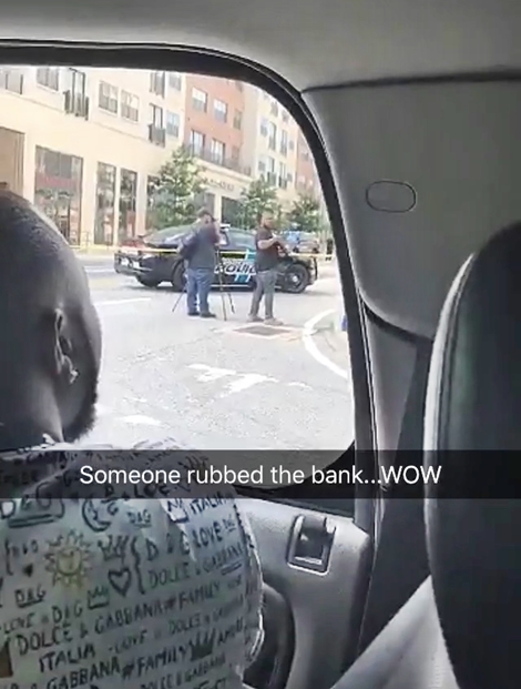 Davido present At The Scene Of Armed Robberry Attack At A Bank In Atlanta (Photos/Video)