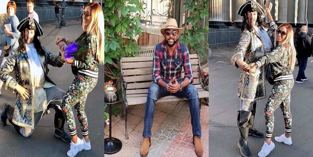 Banky W & Juliet Ibrahim Arrive Russia Ahead Of Nigeria's Crucial Match With Argentina