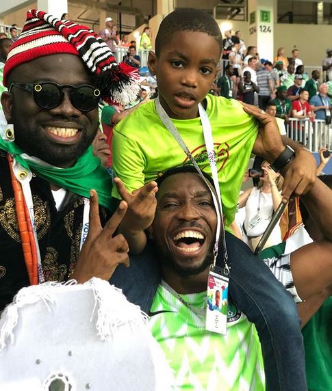 Timi Dakolo And Son Mugged By Vikings As Musa Vows To Score Today (Photos)