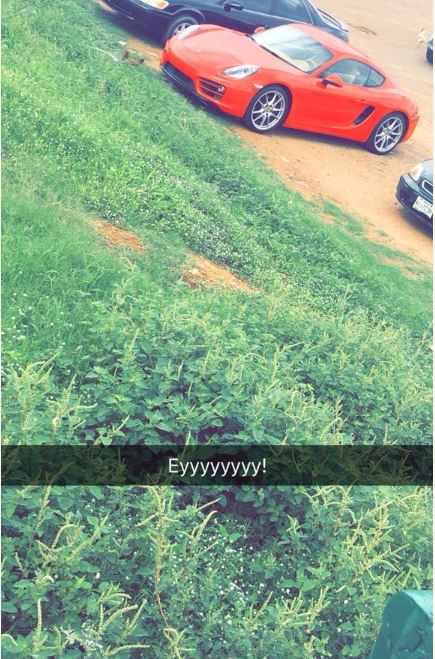 Female Corper Steps Out With A Porsche For Clearance In Abuja (Photos)