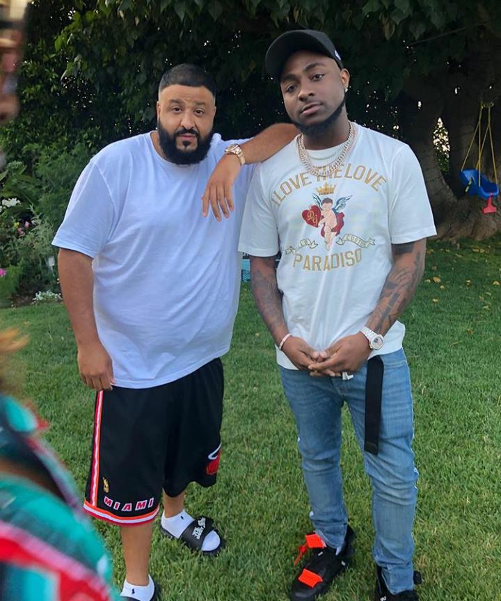 Davido hangs out with DJ Khaled at his mansion in US (Photos+Video)