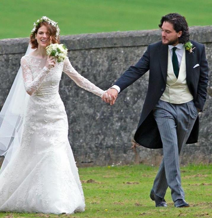 Games of Thrones' Kit Harrington ties the knot with his co-star, Rose Leslie (Photos)
