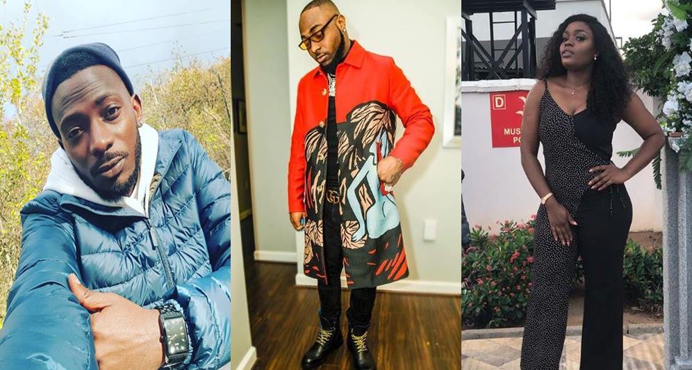 Davido & Bisola react to video of May D's babymama telling their son to abuse him