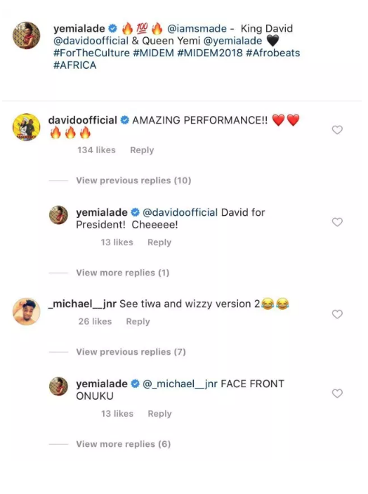 Yemi Alade slams troll who mocked her photo with Davido