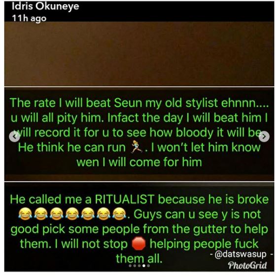 Bobrisky slams former stylist, Seun for saying he is a ritualist and destiny user