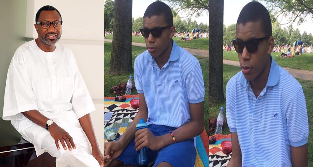 Billionaire Femi Otedola celebrates his only son, Fewa as he turns a year older today