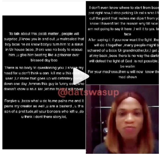 Bobrisky slams former stylist, Seun for saying he is a ritualist and destiny user