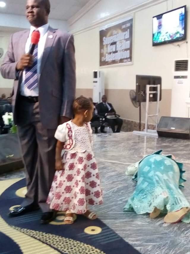 Woman claims her dead child was raised to life by 'God of Bishop Oyedepo' (Photos/Video)