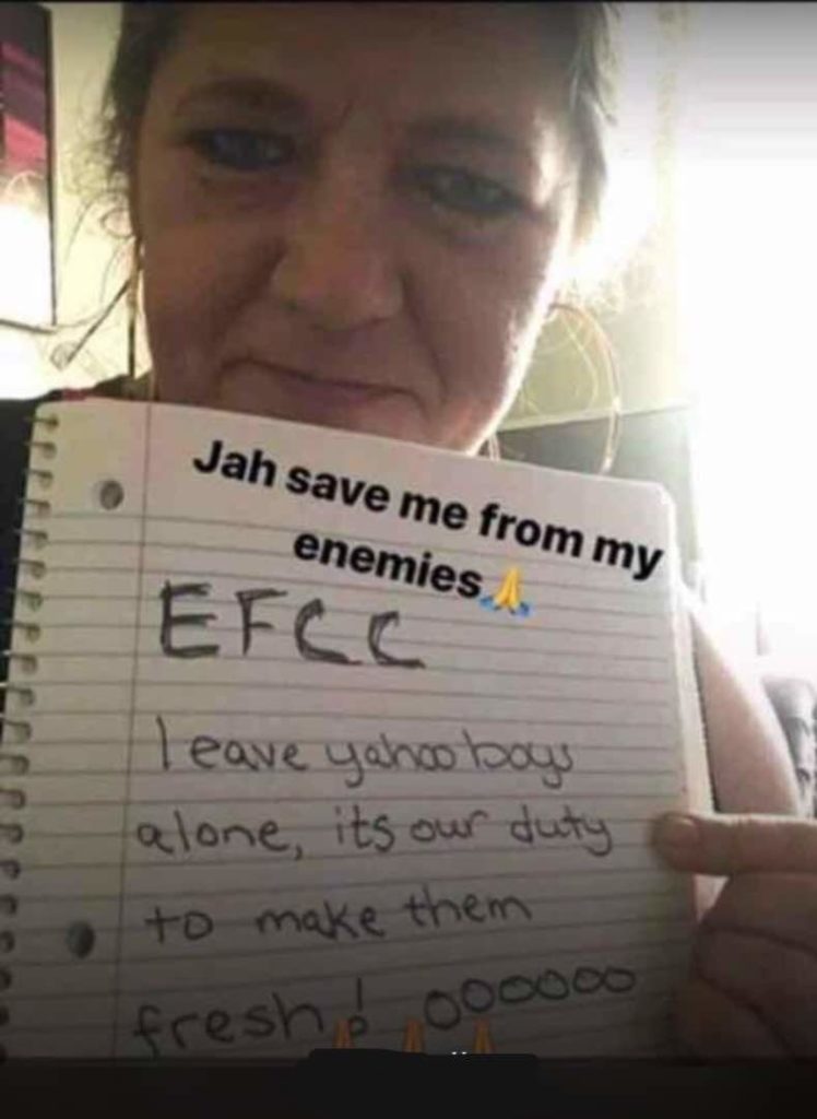 'We are happy sending them money' - White woman appeals to EFCC to leave 'yahoo' boys alone (VIDEO)
