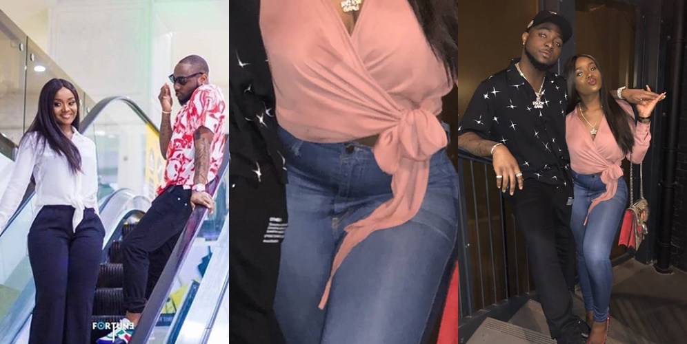 Chioma Allegedly Reveals Baby Bump As She Steps Out For A Date With Davido