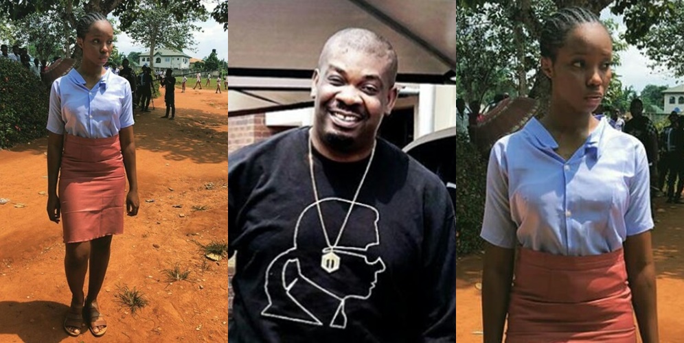 Don Jazzy Reacts To Viral Photos Of Bambam Wearing Secondary School Uniform