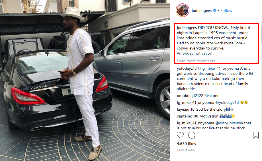 Peter Okoye flaunts mansion, car fleet to inspire and motivate fans