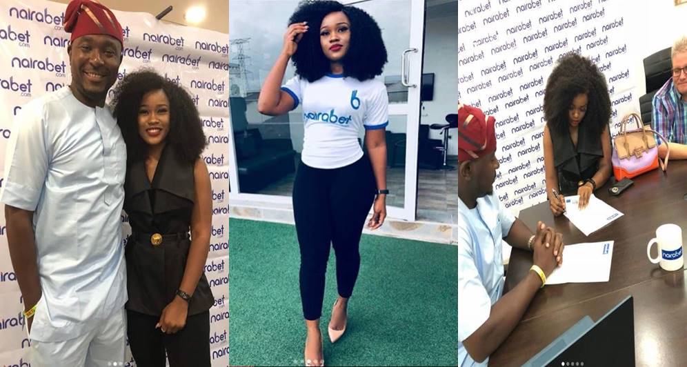 Cee-c bags endorsement deal with Naira Bet (Photos)
