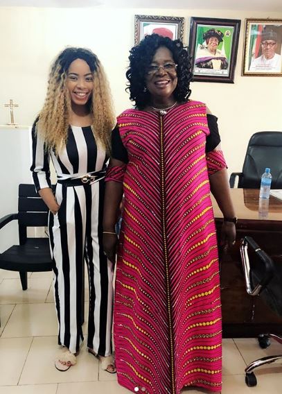Nina meets Imo State University Vice chancellor (Photos)