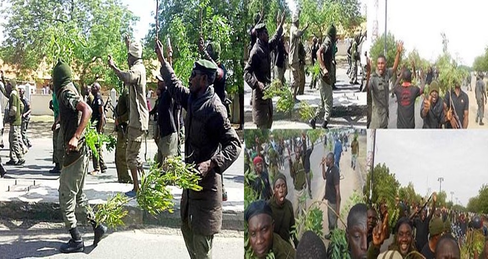 Nigerian Police Officers Protest In Maiduguri (Photos)