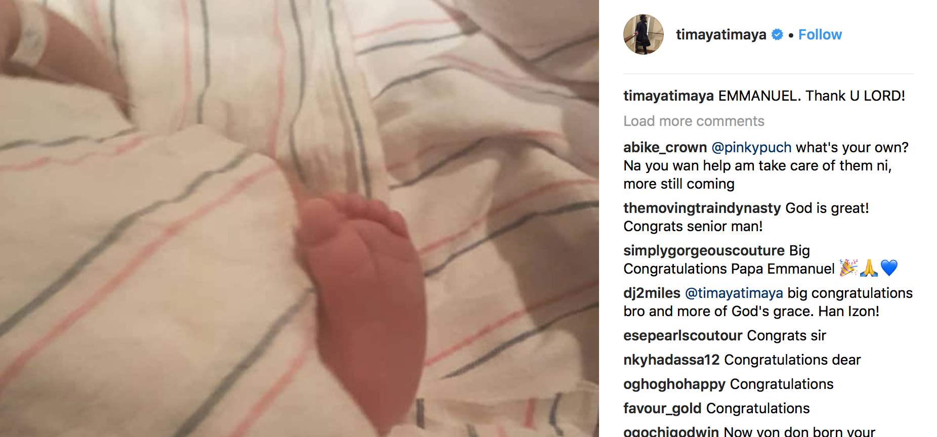 Timaya welcomes son with his second baby mama