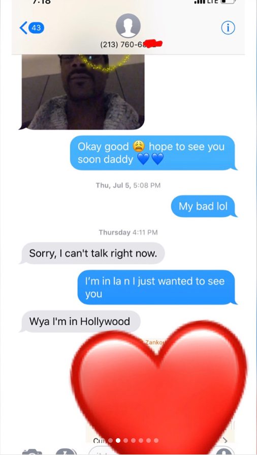 Snoop Dog Exposed By Instagram Thot For Allegedly Cheating On His Wife (Screenshots+Videos)