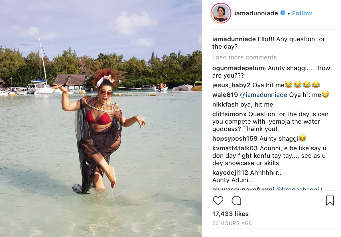 Adunni Ade Mocks Instagram Trolls, Goes On To Spite Them