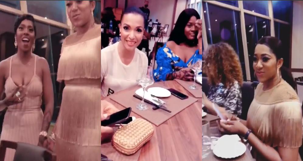 Tiwa Savage, Alex, Rukky Sanda, and other Swanky's celebrity friends at his birthday dinner (Video)