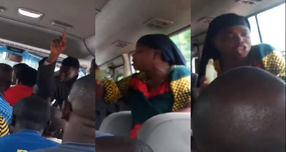 Catholics and protestants fight for right to preach in a bus in Anambra state (video)