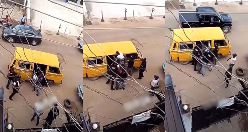 SARS officers seen assaulting a man in Lagos (Video)