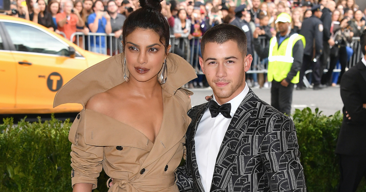 NEW YORK, NY - MAY 01: Priyanka Chopra and Nick Jonas attend the Rei Kawakubo/Comme des Garcons: Art Of The In-Between Costume Institute Gala at Metropolitan Museum of Art on May 1, 2017 in New York City. (Photo by George Pimentel/WireImage)