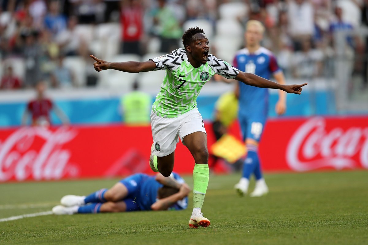 Ahmed Musa's goal against Iceland ranked eight best goal at Russia 2018