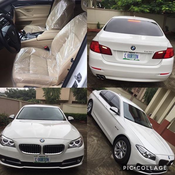 Small Girl Big God: Nigeria Lady Gets Brand New Customized Car Gift From Her British Man (Photos)