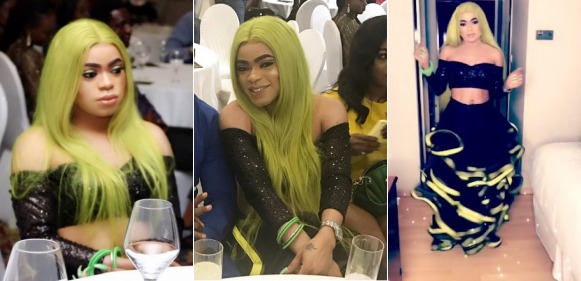 Bobrisky's Outfit To Halima Abubakar's 'Blood battle' Movie Premiere