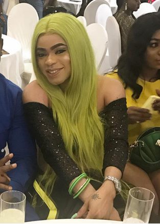 Bobrisky's Outfit To Halima Abubakar's 'Blood battle' Movie Premiere