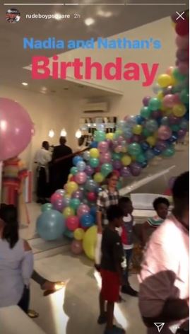 Check Out The Circus-themed Birthday Party Paul Okoye Threw For His Twin Babies