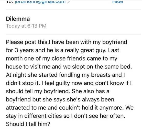 'My Fiancée Eats Like A Goat' - Nigerian Lady, Cries Out For Help