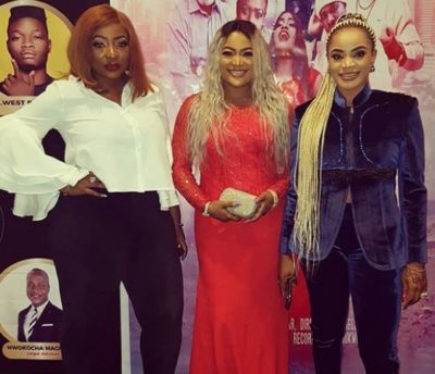 Bobrisky's Outfit To Halima Abubakar's 'Blood battle' Movie Premiere