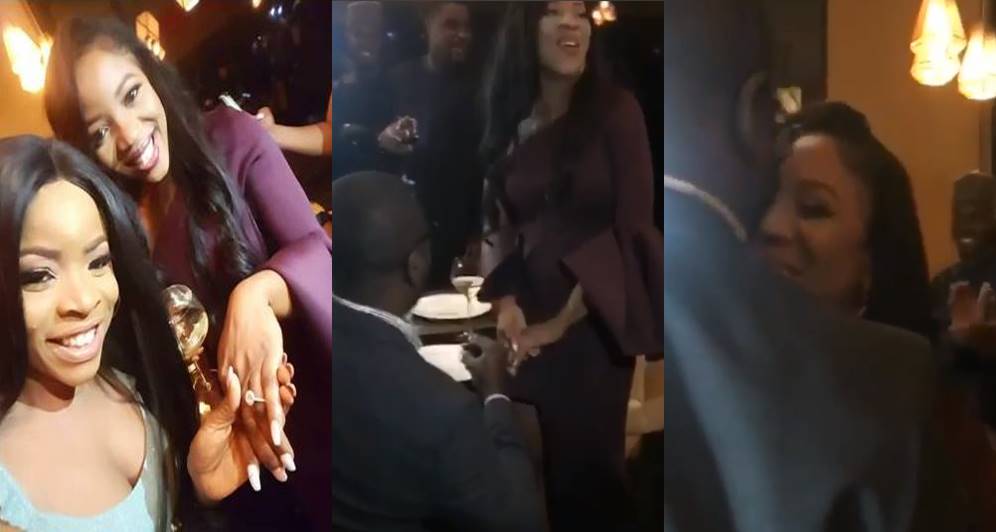 Linda Ikeji's sister, Sandra Ikeji is engaged (Photo+video)